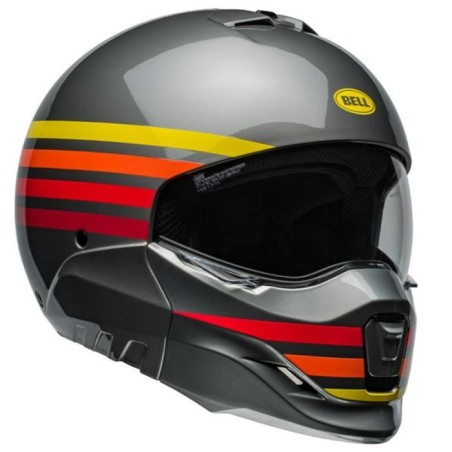 Casco Jet Bell Broozer 06 Prime grigio lucido