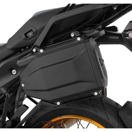 Tool Box Wunderlich per chiave OEM su BMW R1300 GS con valigie Vario