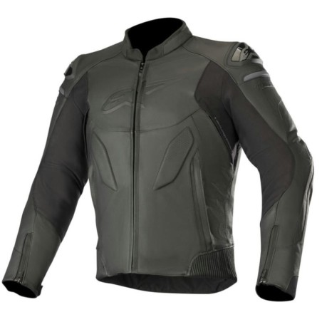 Giacca da moto in pelle Alpinestars Caliber nera