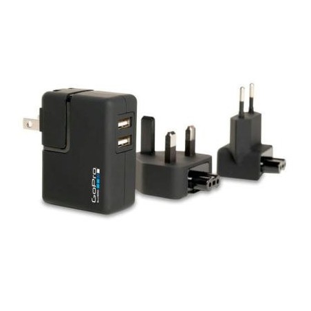 Caricabatterie GoPro Wall Charger con adattatori prese 