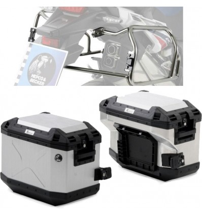 Set completo telai laterali e valige Hepco & Becker Cutout per BMW F900GS