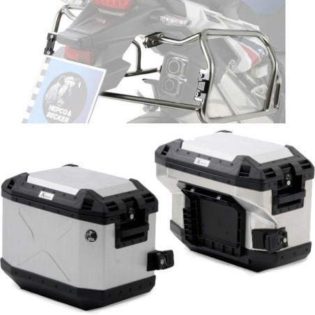 Set completo telai laterali e valige Hepco & Becker Cutout per BMW F900GS