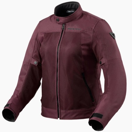 Giacca moto da donna Revit Eclipse 2 Ladies rosso scuro