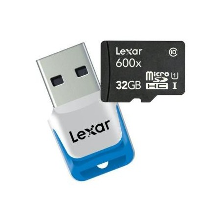 Scheda di memoria MicroSD 600x Lexar da 32GB classe 10