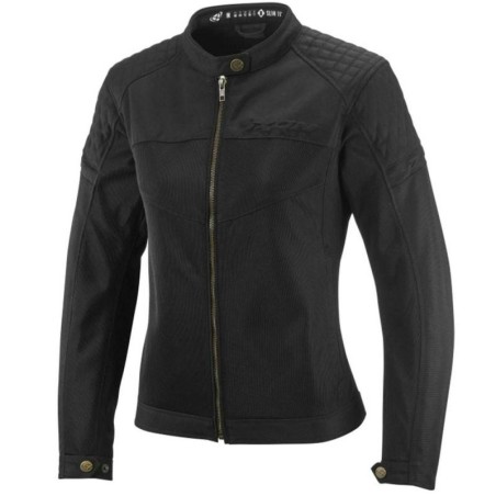 Giacca moto da donna Ixon Ozcan Lady in rete leggera nera