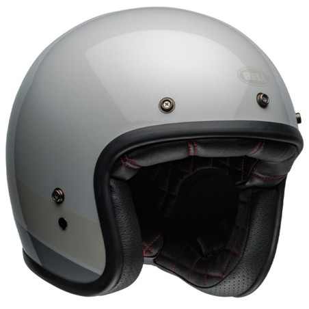 Casco Jet Bell Custom 500 06 Apex Flake argento