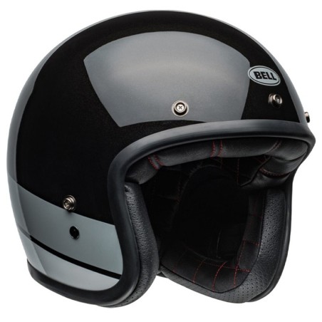 Casco Jet Bell Custom 500 06 Apex Flake nero lucido