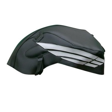 Copriserbatoio Bagster per Honda CBF 600N 08-12 in similpelle nero e acciaio