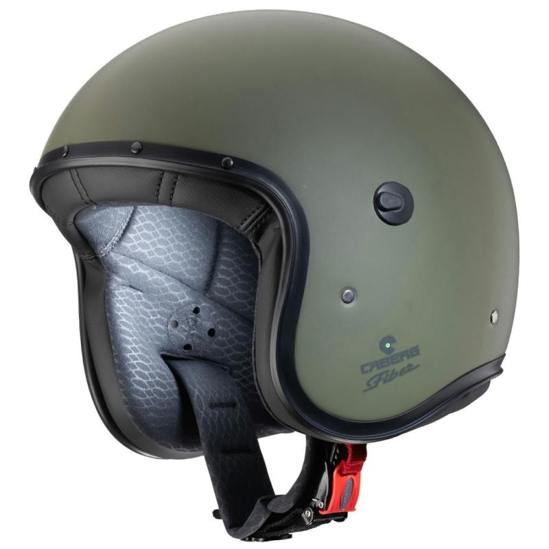 Casco Caberg Freeride-X superleggero in fibra verde militare opaco