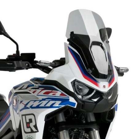 Cupolino Puig Sport per Honda CRF 1100 Africa Twin dal 2020 colore fumè chiaro