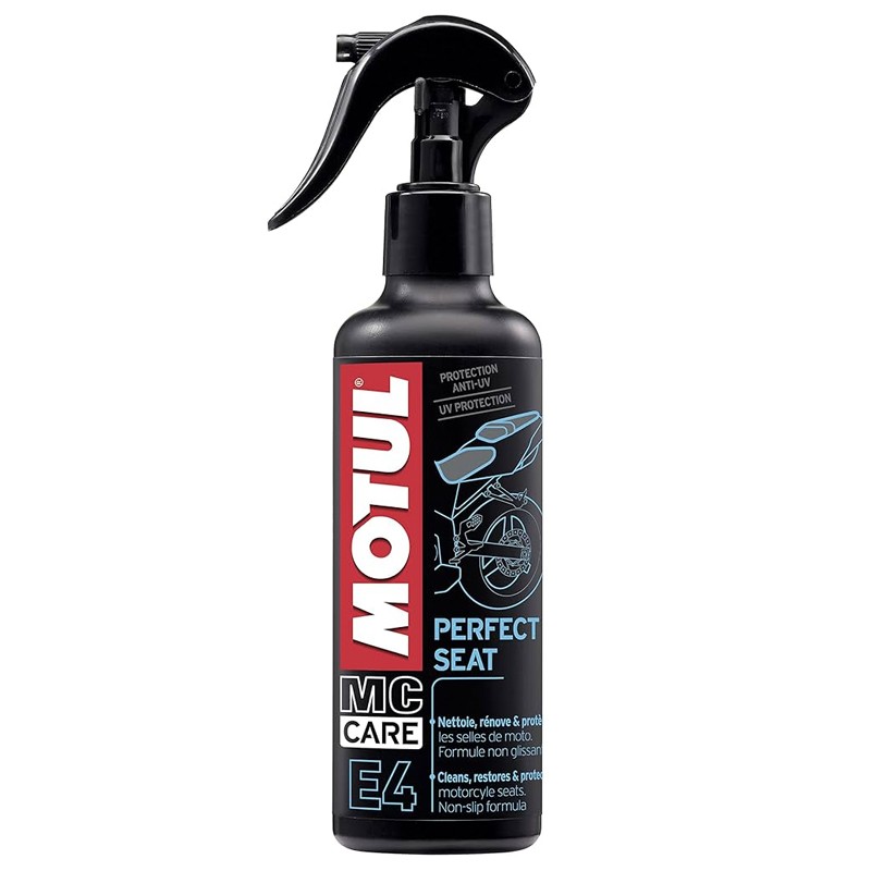 Pulitore per selle moto Motul E4 Perfect Seat da 250 ml