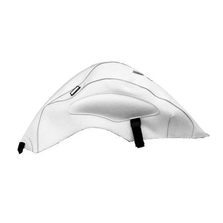 Copriserbatoio Bagster per Kawasaki Z750 07-12 in similpelle bianco