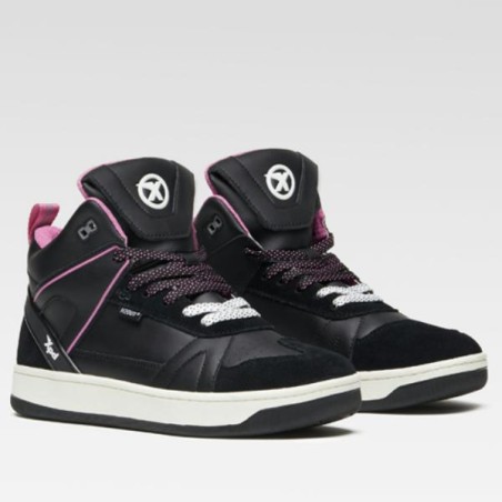 Scarpe da moto Spidi XPD Moto-1 Lady H2Out nere e fucsia