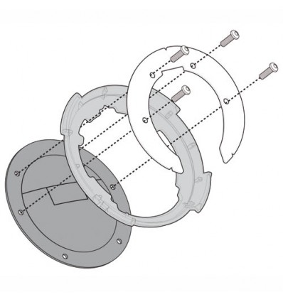 Flangia serbatoio Givi per borse con sistema Tanklock su KTM 390/790 Adventure