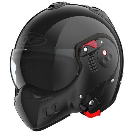 Casco modulare Roof Boxer Alpha monocolore nero lucido