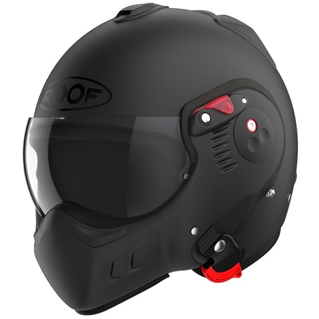 Casco modulare Roof Boxer Alpha monocolore nero opaco