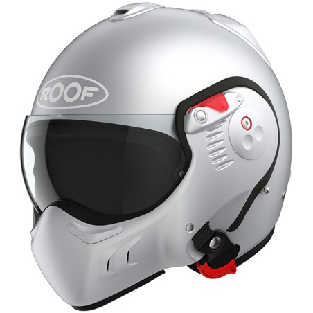 Casco modulare Roof Boxer Alpha monocolore argento opaco