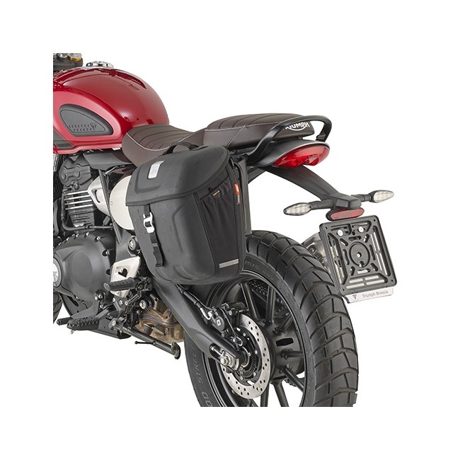 Telaietto laterale Givi TMT6424 per borsa laterale singola su Triumph Speed 400 e Scrambler 400X