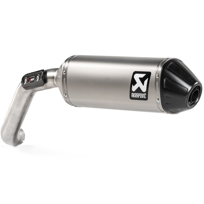 Marmitta Akrapovic Slip On Titanio per Moto Guzzi V85 TT