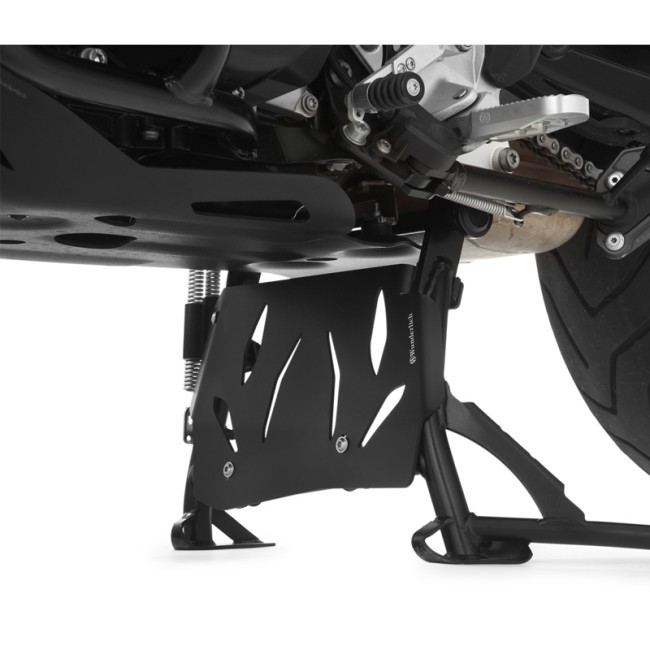 Piastra Wunderlich per cavalletto centrale su BMW F750GS e F800GS