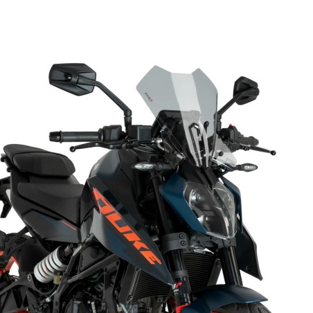 Cupolino Puig Touring per KTM Duke 390 dal 2024 fume chiaro