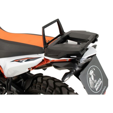 Portapacchi nero Hepco & Becker Alu Rack per attacco originale per KTM 890 Adventure dal 2023