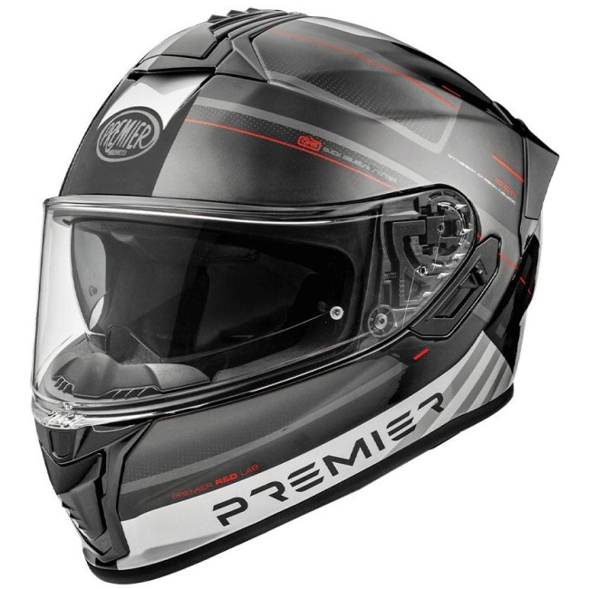 Casco integrale Premier Evoluzione SP 92 nero e argento