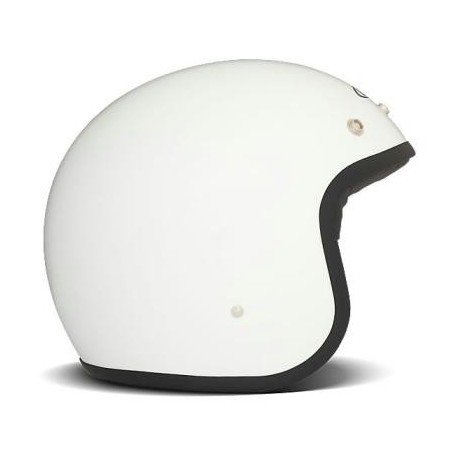 Casco DMD Helmets serie Vintage monocolore Solid bianco