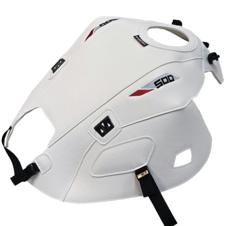 Copriserbatoio Bagster per Honda NX 500 in similpelle bianco