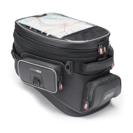 Borsa da serbatoio a sgancio rapido Givi XS308 Tanklock enduro a volume variabile da 17 a 20 lt nera