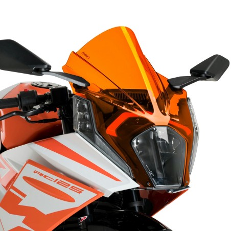 Cupolino Puig Z-Racing per KTM RC390 dal 2022 arancione