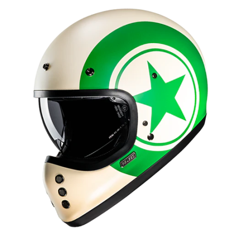 Casco HJC V60 NYX bianco e verde