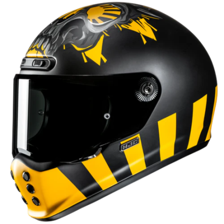 Casco HJC V10 Crania giallo nero e grigio