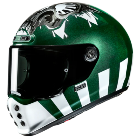 Casco HJC V10 Crania MC4 verde e bianco