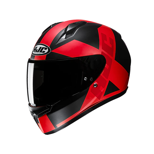 Casco integrale HJC C10 Tez MC1SF nero e rosso