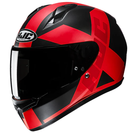 Casco integrale HJC C10 Tez MC1SF nero e rosso