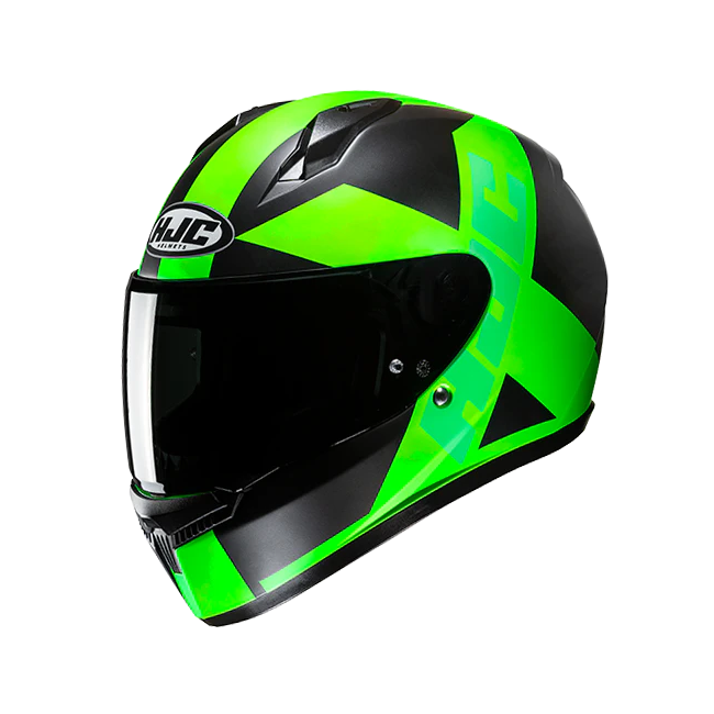 Casco integrale HJC C10 Tez MC4HSF nero e verde