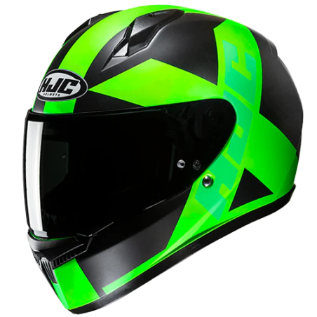 Casco integrale HJC C10 Tez MC4HSF nero e verde