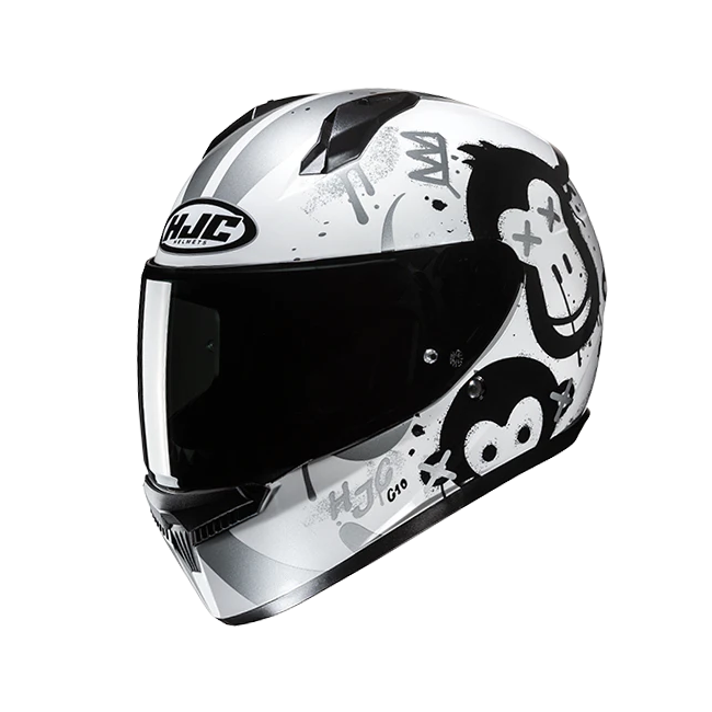 Casco integrale HJC C10 Geti bianco, nero e grigio