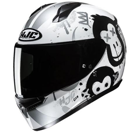 Casco integrale HJC C10 Geti bianco, nero e grigio