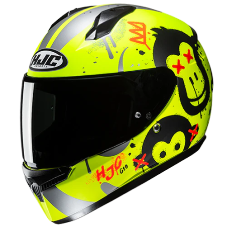 Casco integrale HJC C10 Geti giallo fluo, nero e grigio