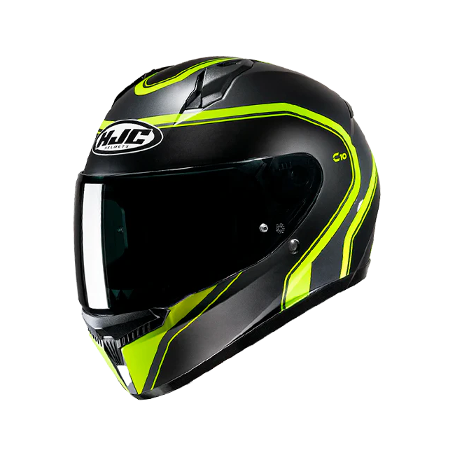 Casco integrale HJC C10 Elie nero, giallo e grigio opachi