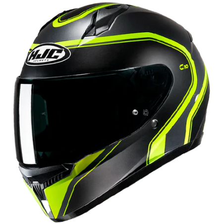 Casco integrale HJC C10 Elie nero, giallo e grigio opachi