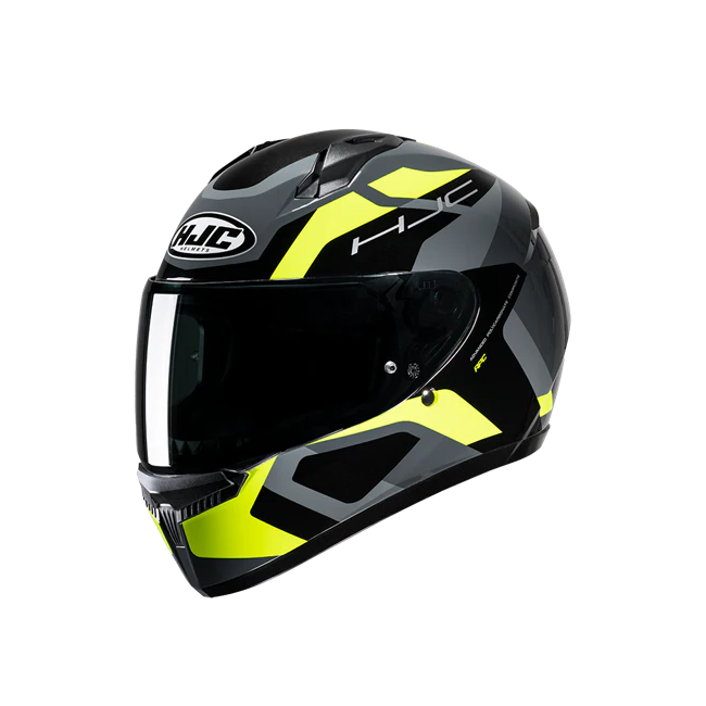 Casco integrale HJC C10 Tins giallo, grigio e nero opachi