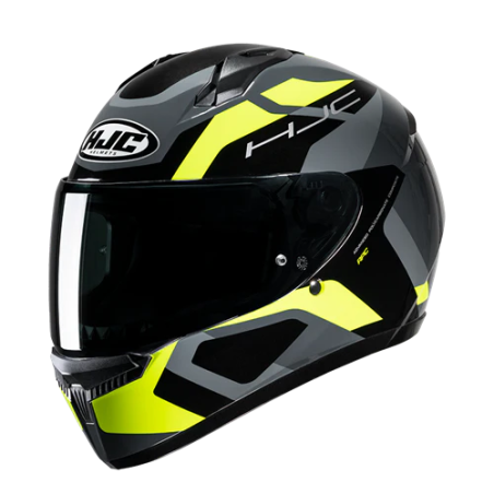 Casco integrale HJC C10 Tins giallo, grigio e nero opachi