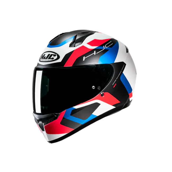 Casco integrale HJC C10 Tins bianco, rosso, blu e nero