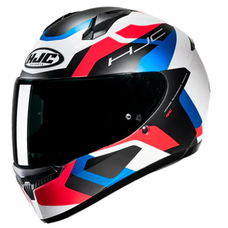 Casco integrale HJC C10 Tins bianco, rosso, blu e nero