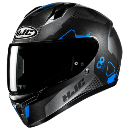 Casco integrale HJC C10 Aspa grigio, nero e blu opachi