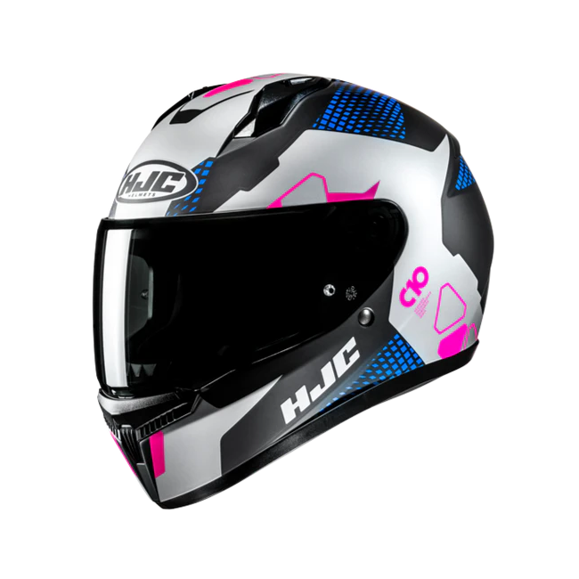 Casco integrale HJC C10 Aspa grigio, nero, blu e fucsia