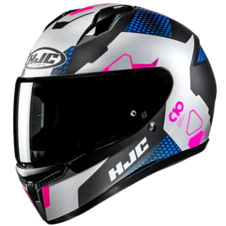 Casco integrale HJC C10 Aspa grigio, nero, blu e fucsia